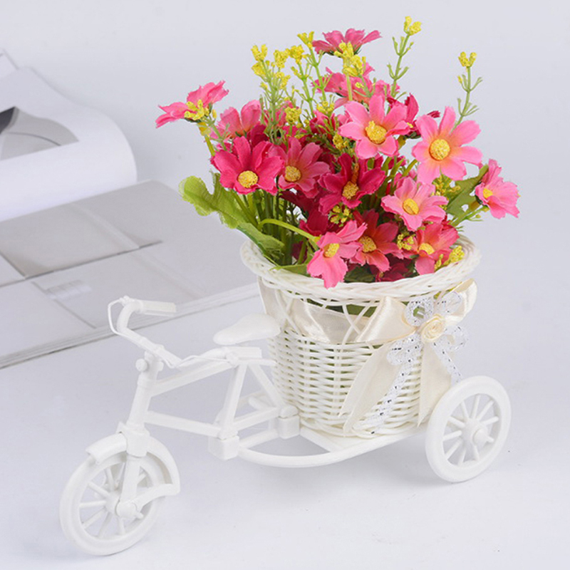 Plant Pot Small Desk - 'Kleine driewieler fiets bloemenmand vaas opslag