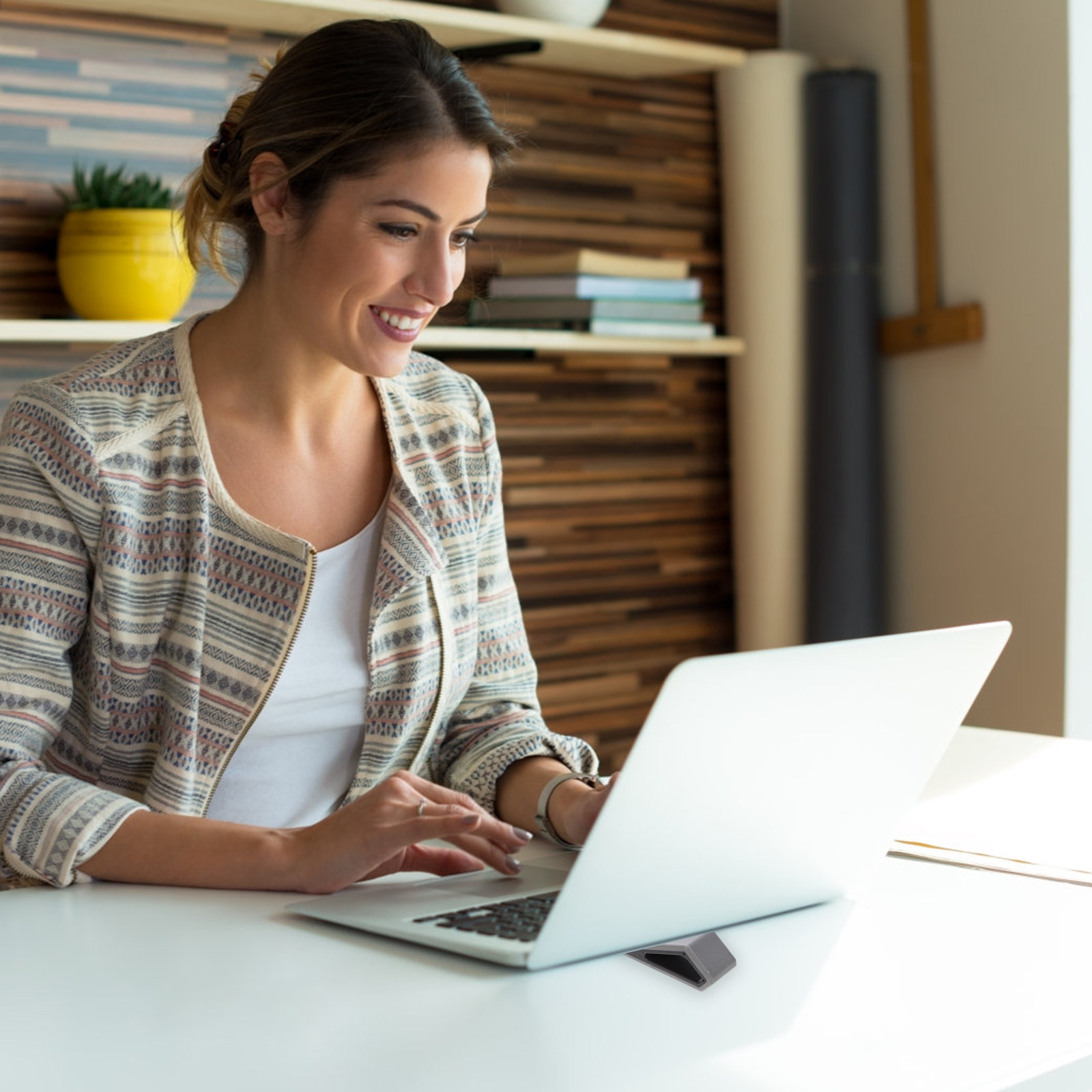 Desk Setup Designer - 2-delige laptopstandaard, notebookverhoger, verstelbare hoogteondersteuning voor