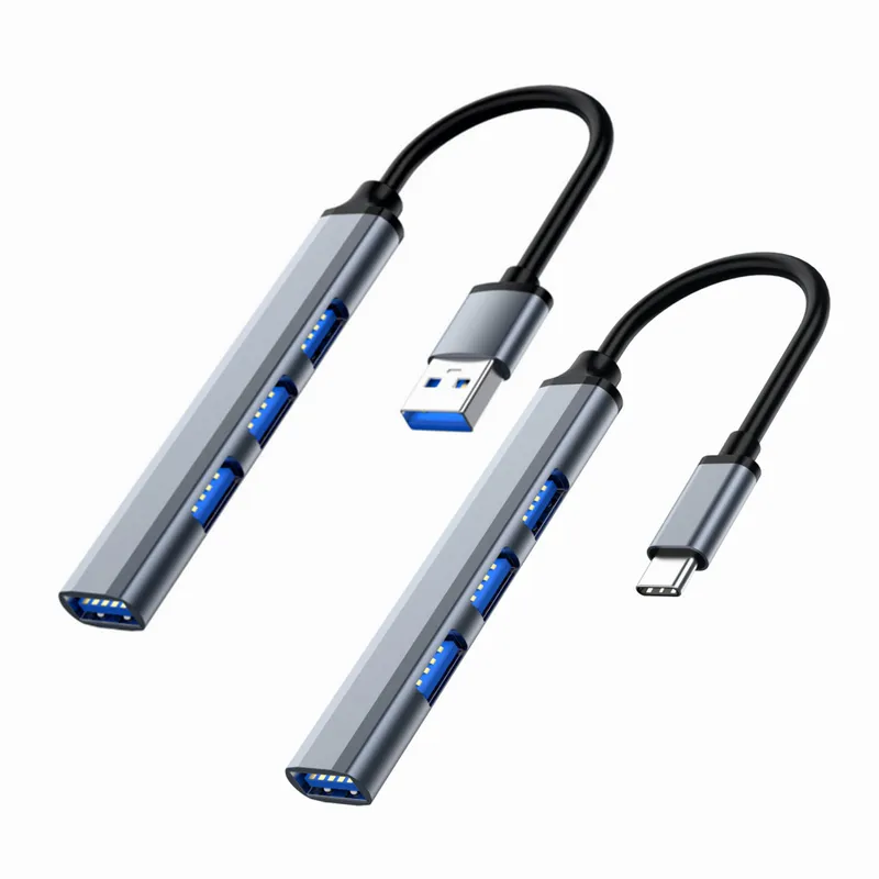 Desk Setup Usb Hub - 4-poorts USB-C Hub 3.0/3.1-splitter voor meerdere