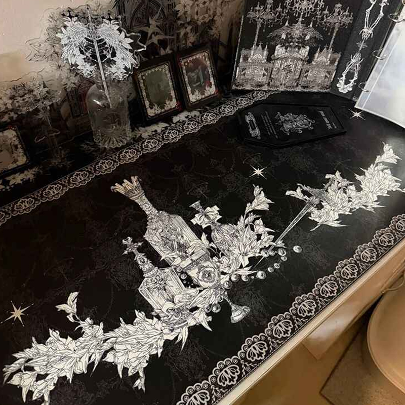 Rubber Mat Desk - Divine Realm Gotische Gebouw Muismat Extra