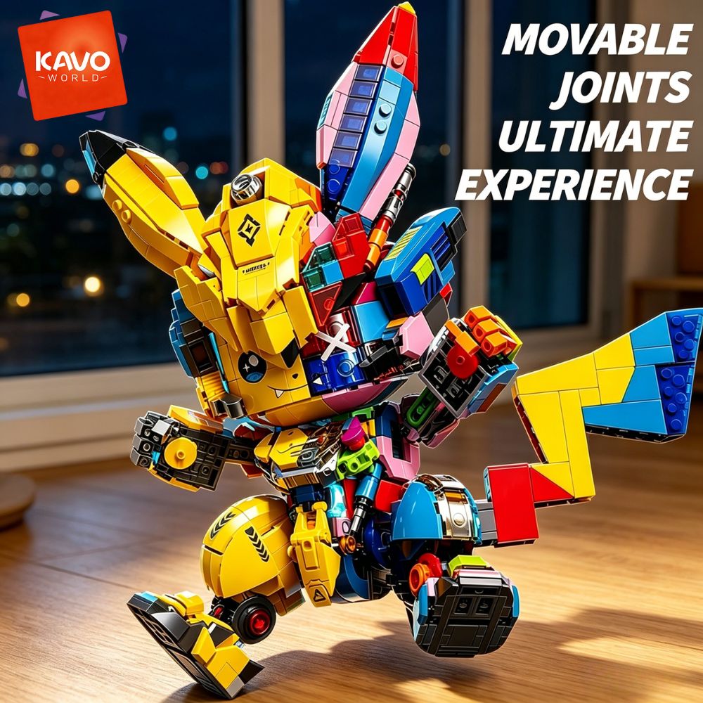 Desk Setup Build - KAVOWORLD 1505-delige Mechanische Muis Mecha Bouwstenen