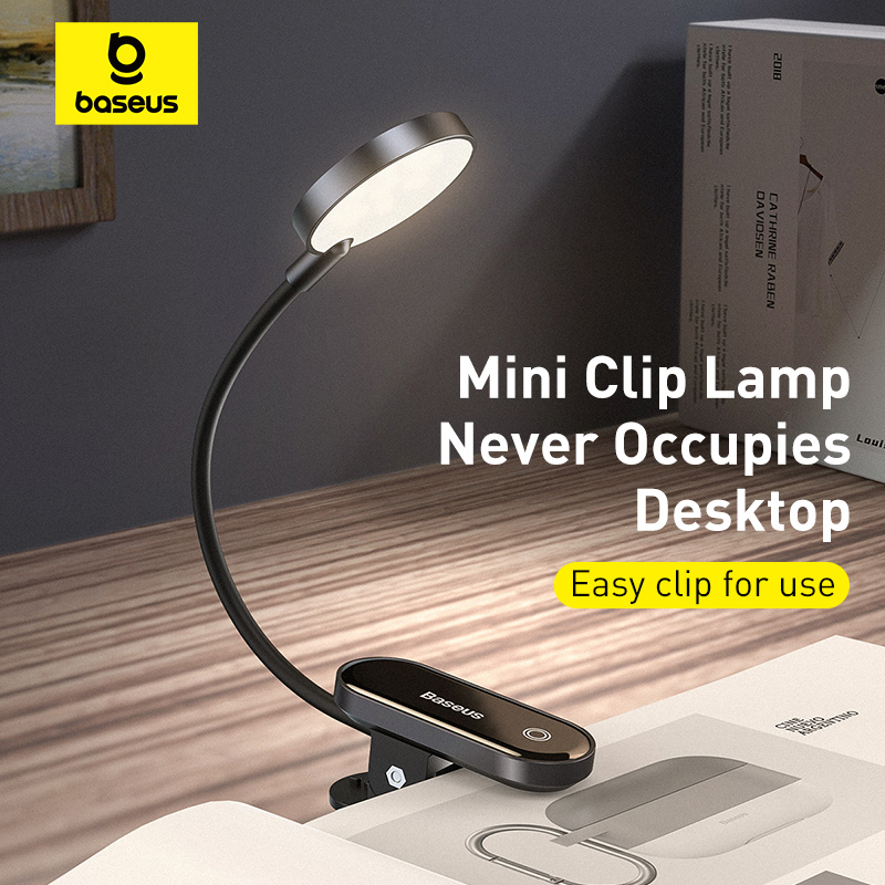 Desk Setup Maker - Baseus Draagbare Bureaulamp LED Mini Clip