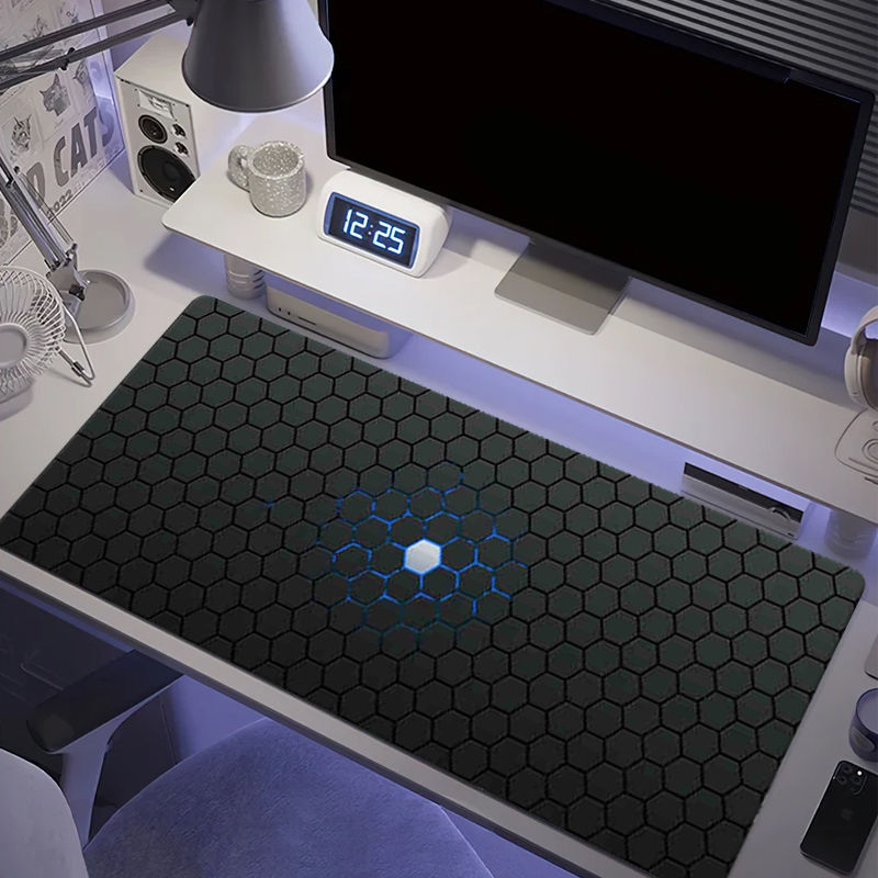 Rubber Mat Desk - Hexagon Grote Gaming Muismat Rechthoekig XXL