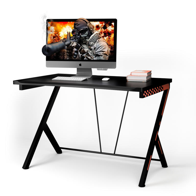 Desk Setup Designer - Modern ergonomisch computerbureau, MDF-blad met metalen