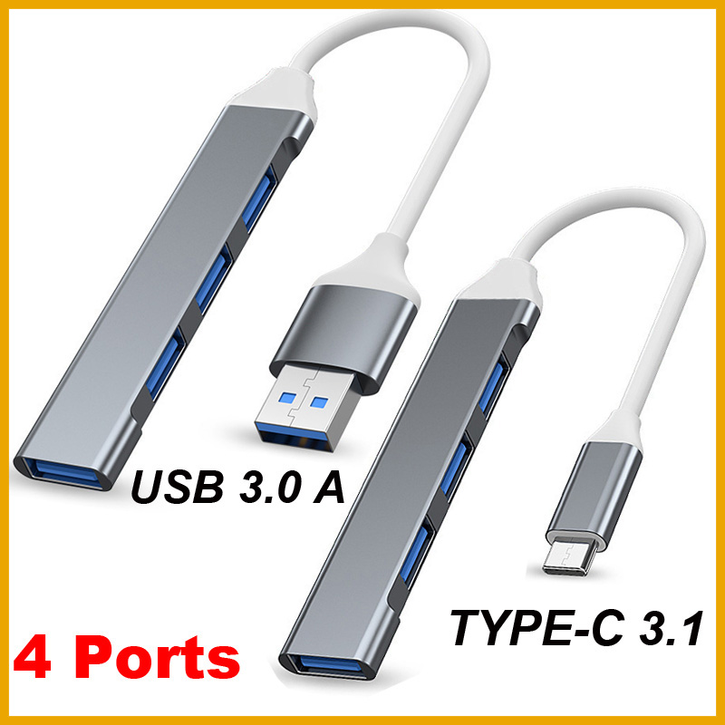 Desk Setup Usb Hub - USB 3.0 TYPE-C 3.1 4-poorts USB