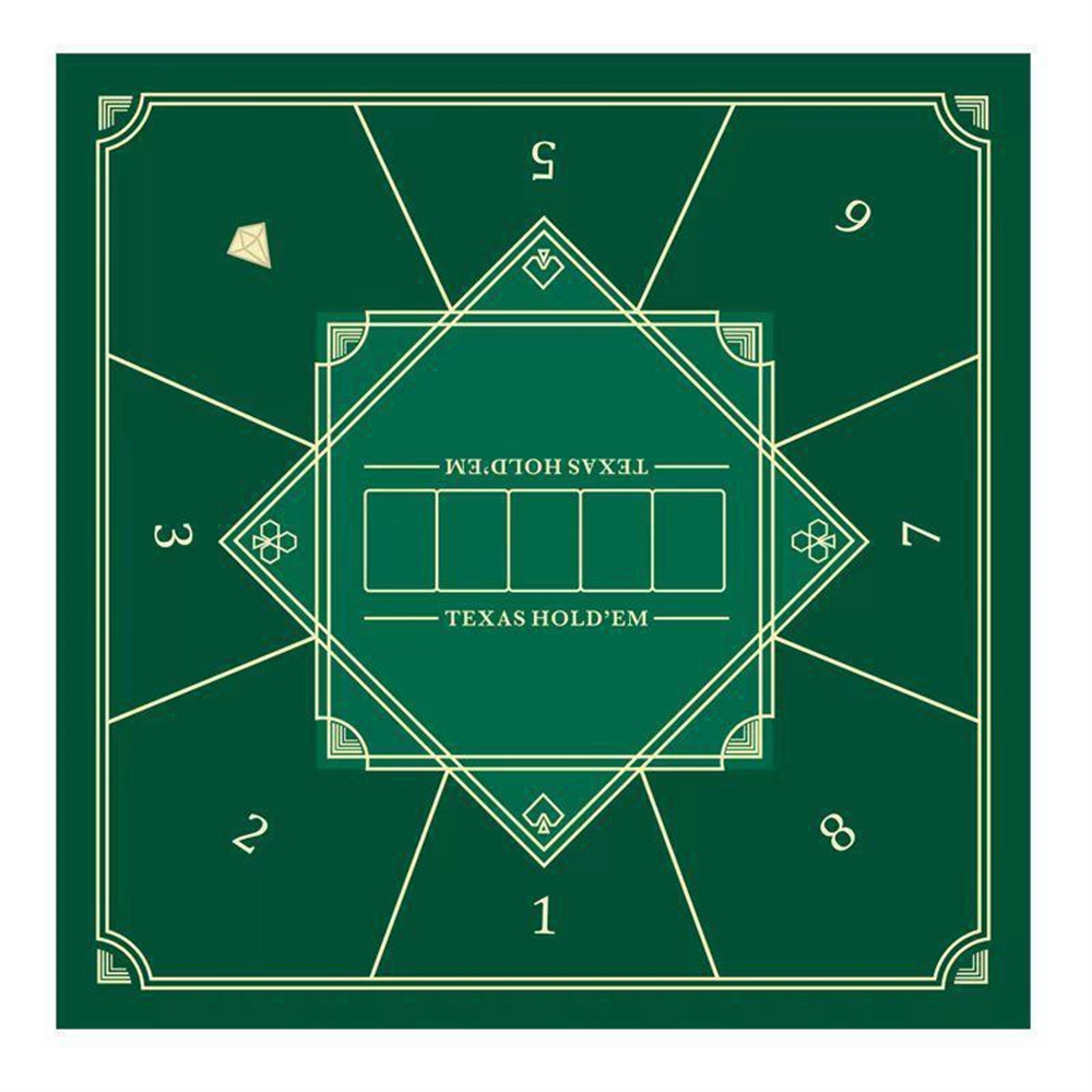 Rubber Mat Desk - Verdikte Texas Hold'em Pokermat, waterdichte rubberen