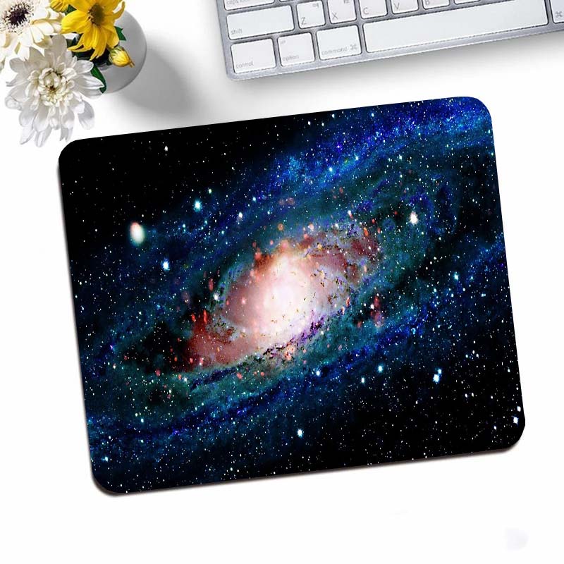 Desk Setup Anime - Galaxy Kleine Gaming Muismat Deskmat Rubberen