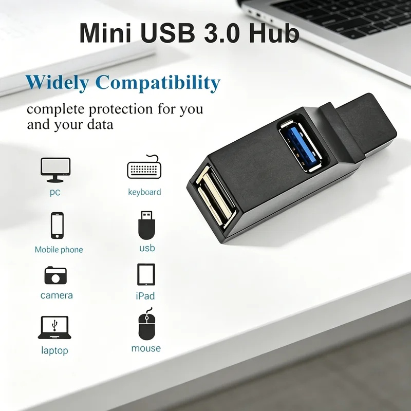 USB 3.0 2.0 Draaibare 3-poorte - Desk Setup Usb Hub recensie en prijs