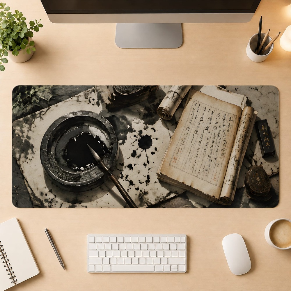 Retro Chinese kalligrafie, ant - Desk Setup Simple recensie en prijs