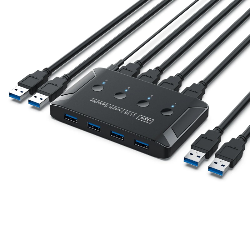 4 In 4 Out KVM USB3.0 Switch G - Desk Setup Usb Hub recensie en prijs