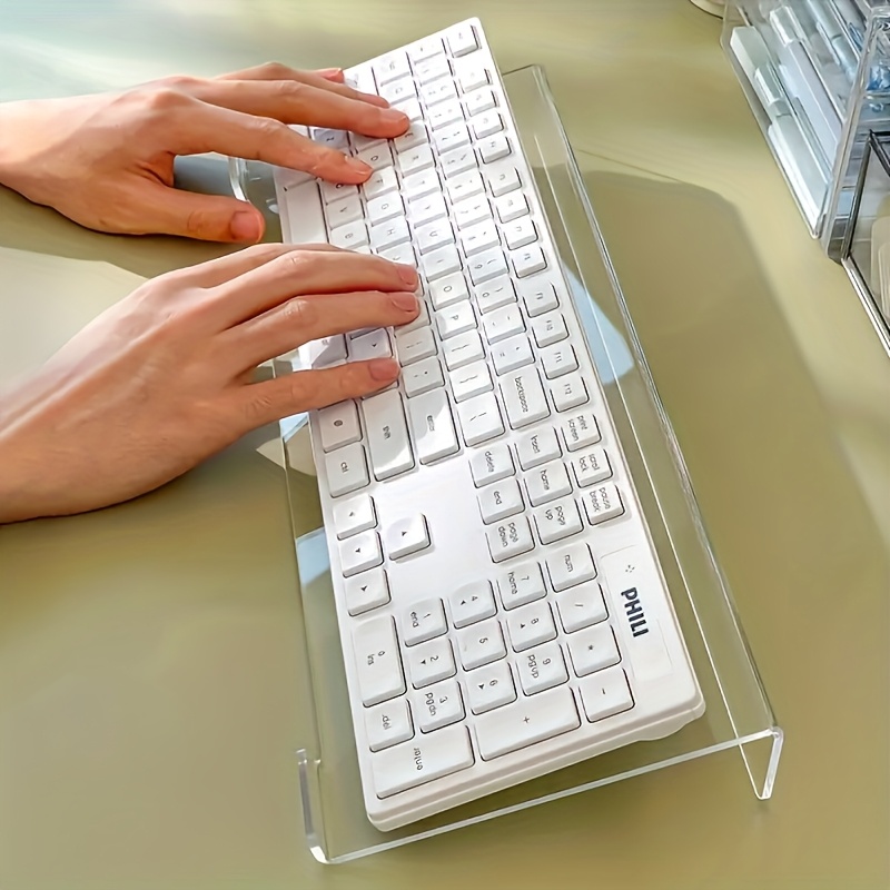 Acryl toetsenbordstandaard, tr - Desk Setup Design recensie en prijs