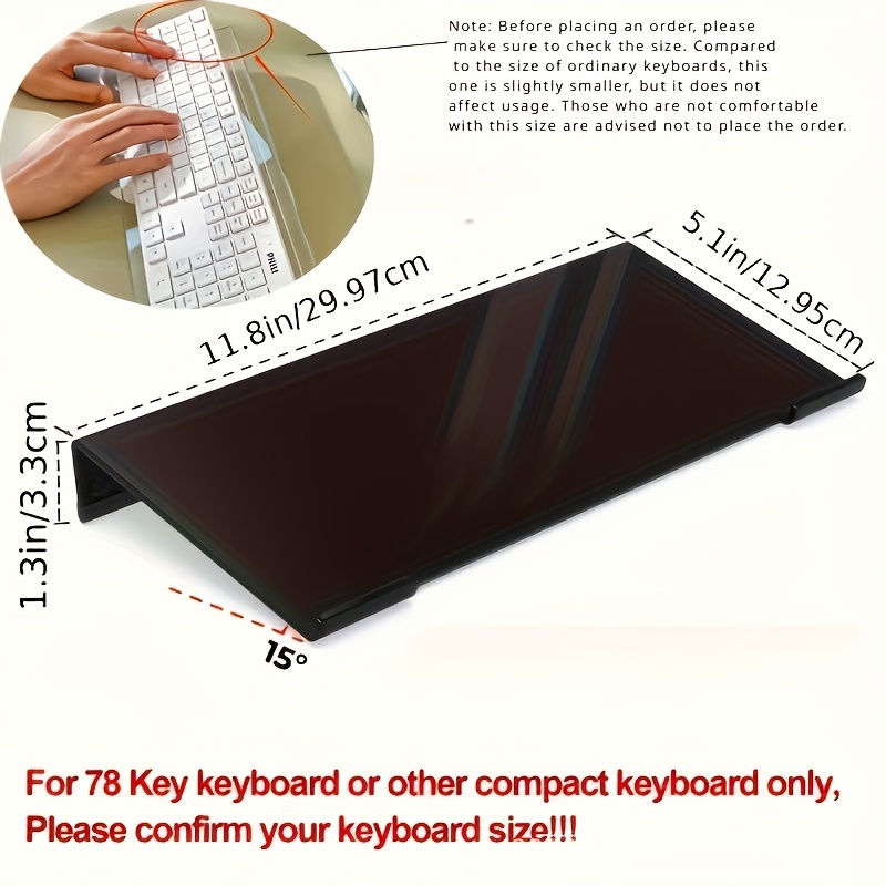 Acryl toetsenbordstandaard, tr - Desk Setup Design recensie en prijs