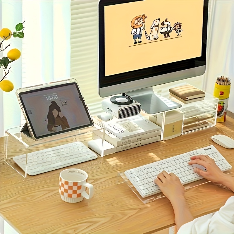 Acryl toetsenbordstandaard, tr - Desk Setup Design recensie en prijs