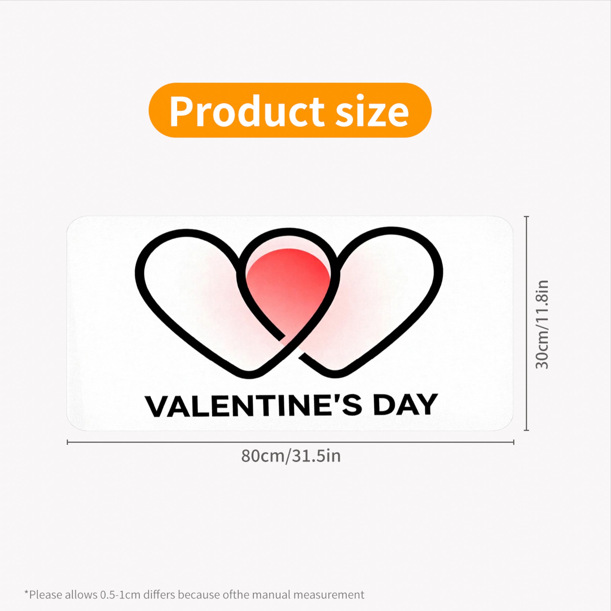 Gradient Heart Pattern Grote g - Rubber Mat Desk recensie en prijs