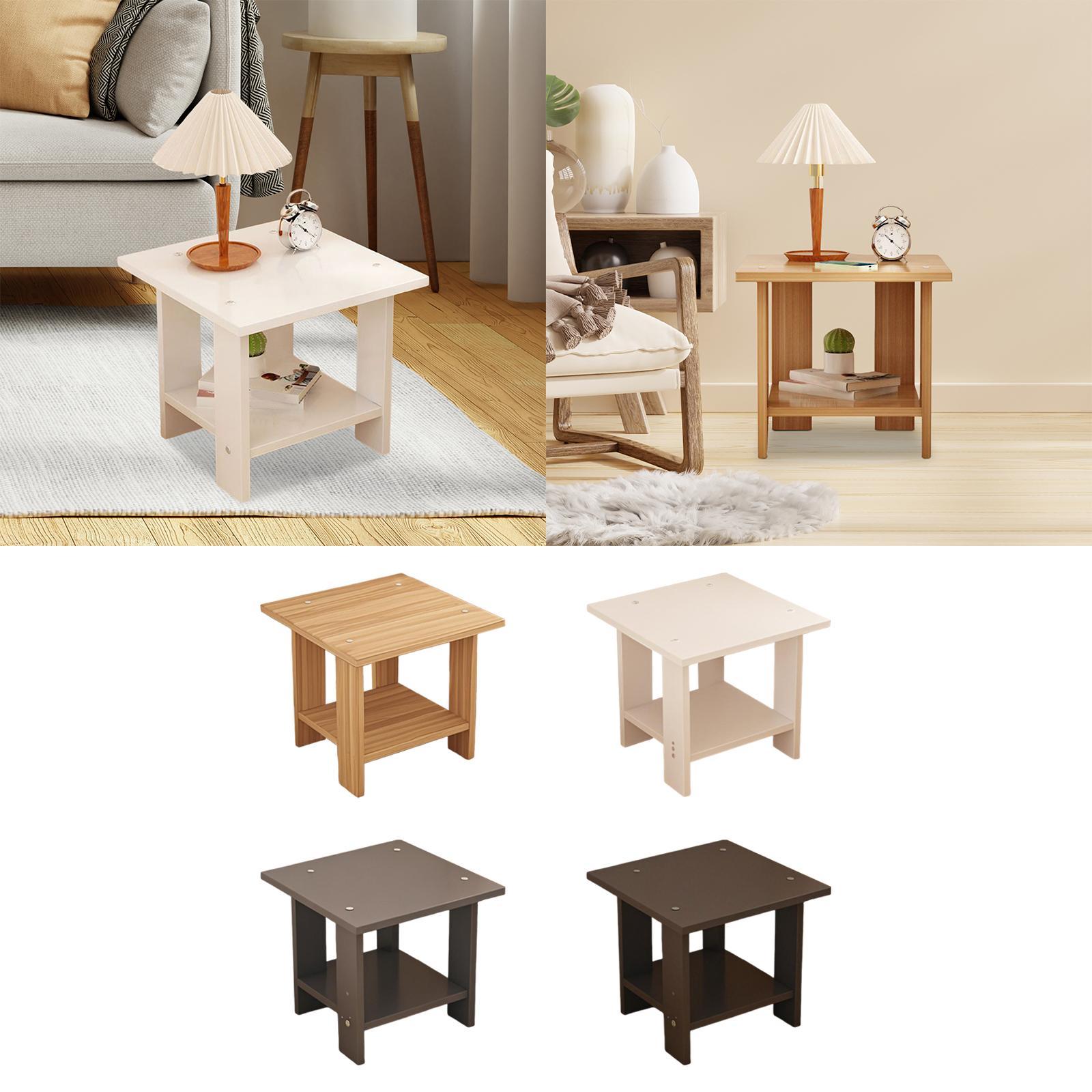 Houten Dubbellaags Bijzettafel - Desk Setup Maker recensie en prijs