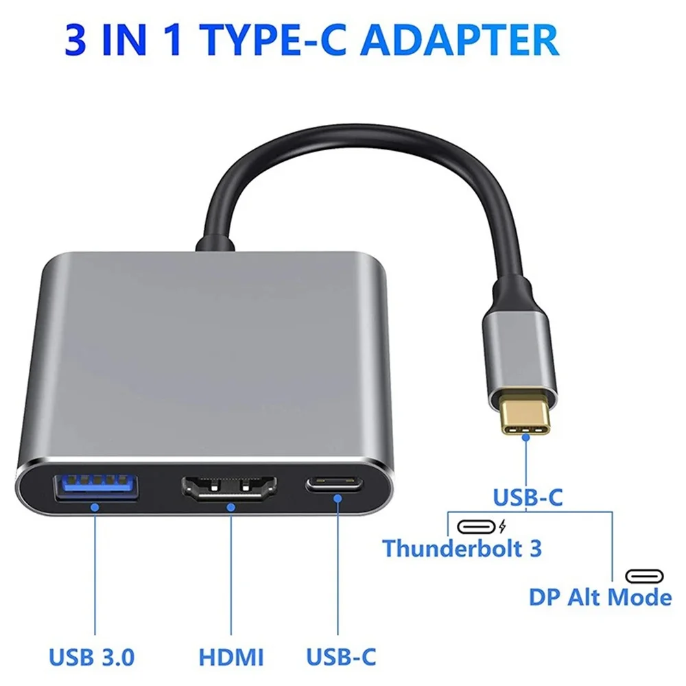 USB-C Hub 3-in-1 Multiport Ada - Desk Setup Usb Hub recensie en prijs