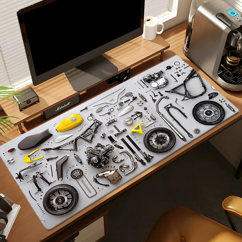Demontagediagram Rubberen muis - Rubber Mat Desk recensie en prijs