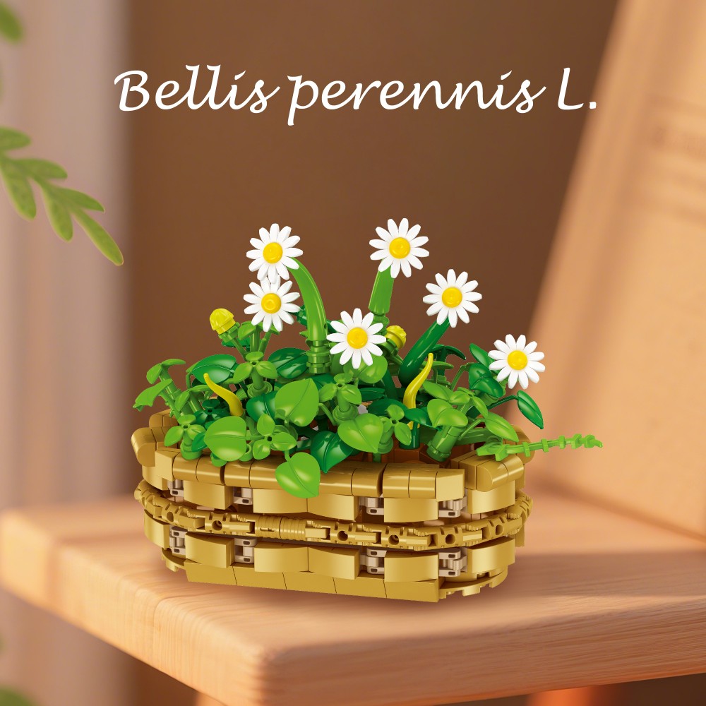375PCS Daisy Plant Bouwstenen  - Plant Pot Small Desk recensie en prijs