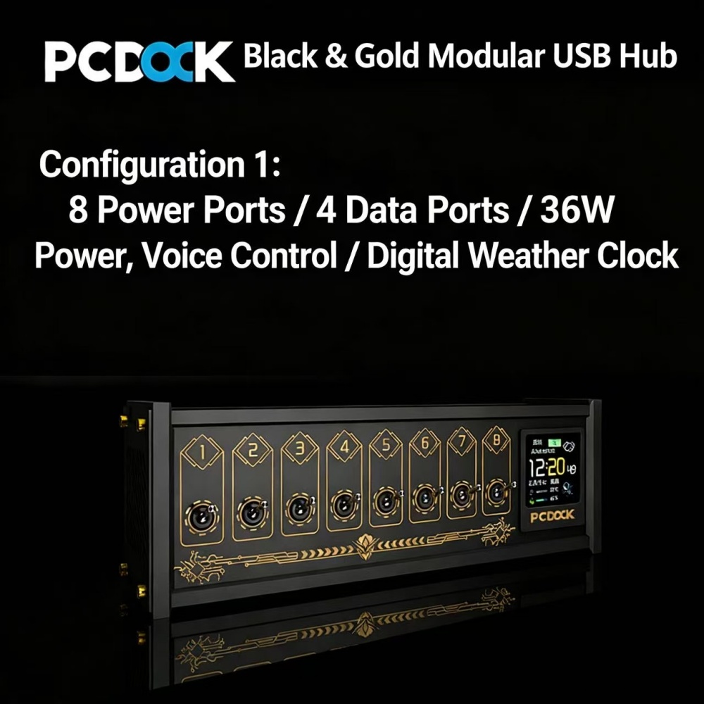 PCDOCK USB-desktop-stroomstrip - Desk Setup Designer recensie en prijs