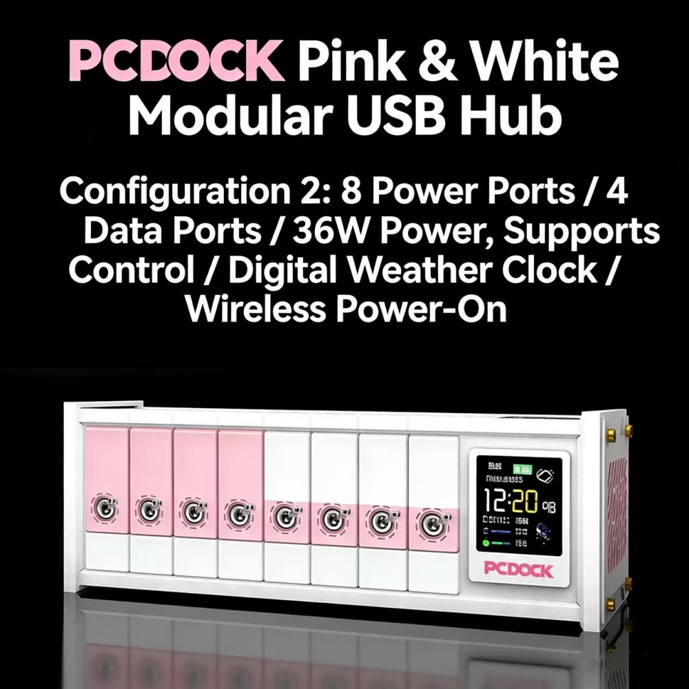 PCDOCK USB-desktop-stroomstrip - Desk Setup Designer recensie en prijs