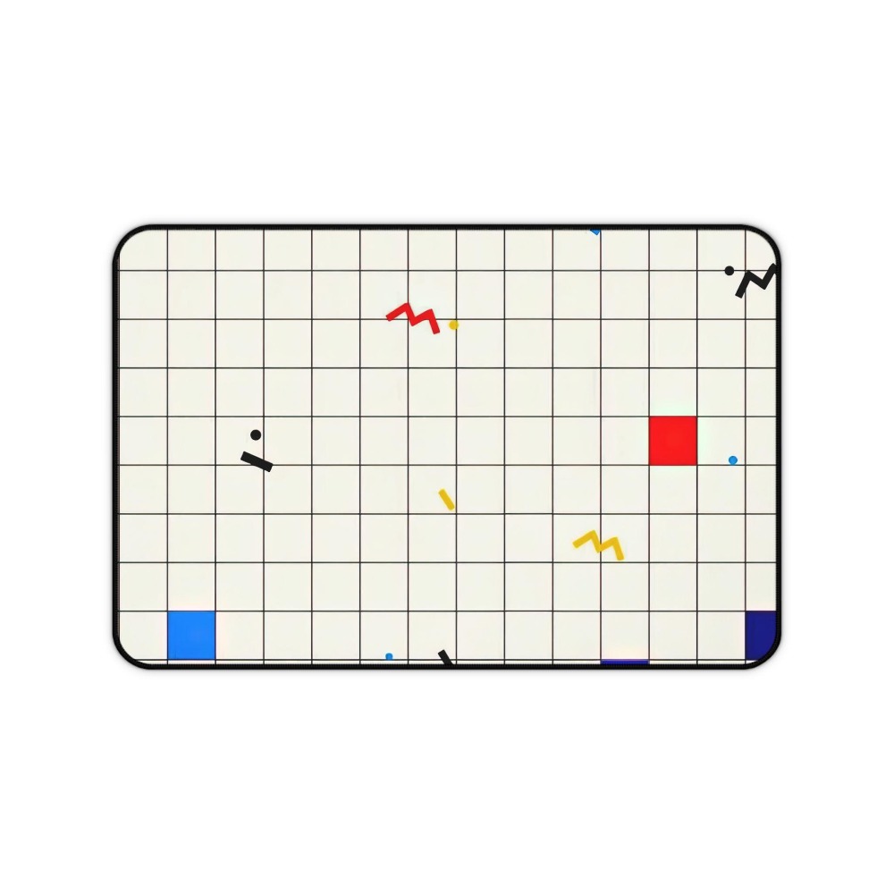 Retro Geometrische Grid Bureau - Desk Setup Designer recensie en prijs