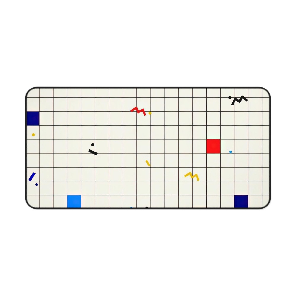 Retro Geometrische Grid Bureau - Desk Setup Designer recensie en prijs