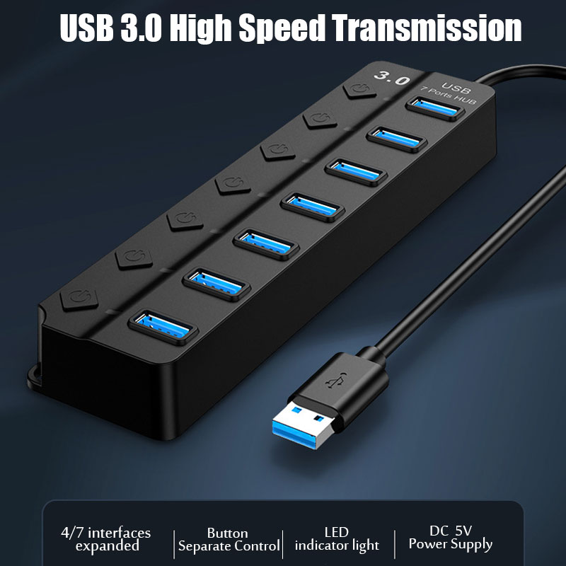 USB 3.0 Stroomadapter 4/7 Poor - Desk Setup Usb Hub recensie en prijs