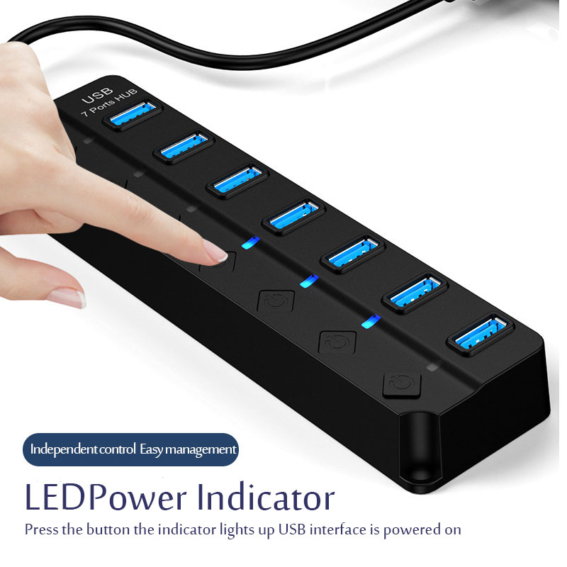 USB 3.0 Stroomadapter 4/7 Poor - Desk Setup Usb Hub recensie en prijs