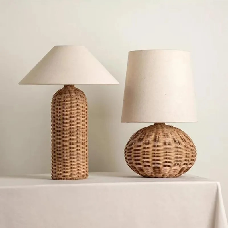 Wabi-sabi Vintage Rotan Tafell - Desk Setup Japan recensie en prijs