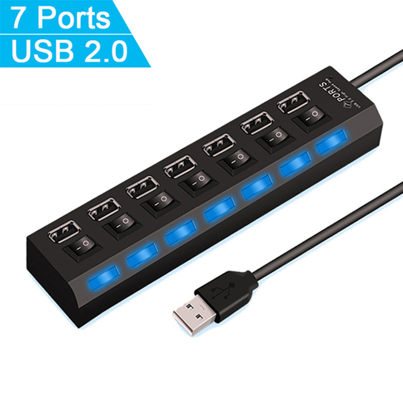 7-poorts USB 2.0 hubsplitter v - Desk Setup Usb Hub recensie en prijs