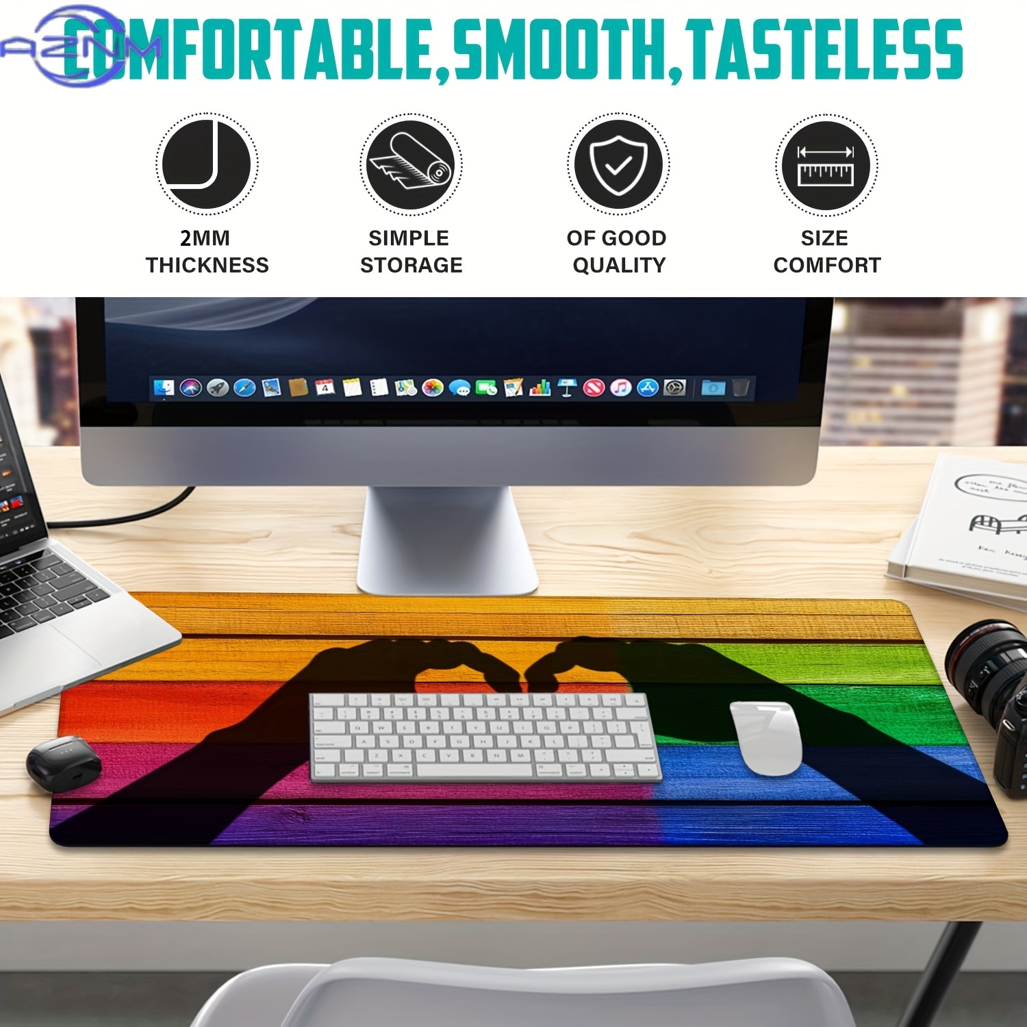 Grote gaming muismat met hand- - Desk Setup Designer recensie en prijs