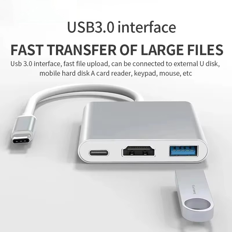 3-in-1 Type-C naar HDMI-compat - Desk Setup Usb Hub recensie en prijs