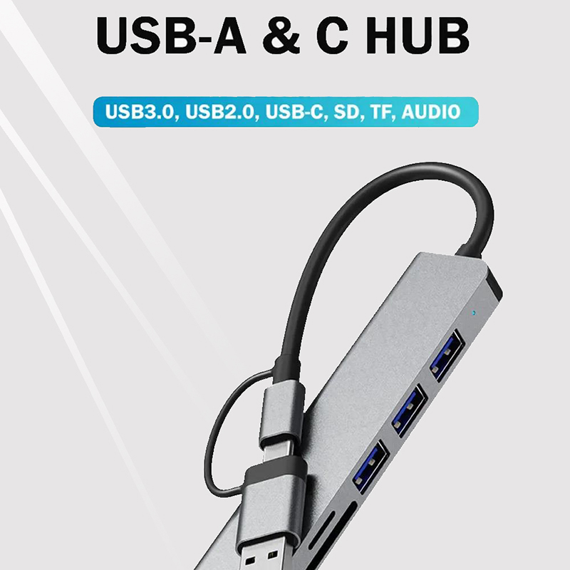 8-in-2 USB Type-C Hub Dockings - Desk Setup Usb Hub recensie en prijs