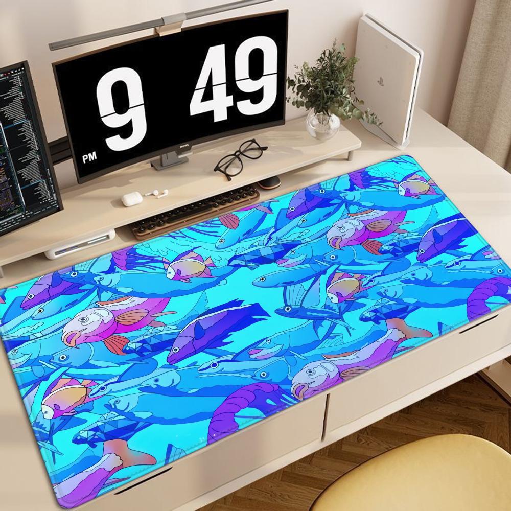 HD-print vis rubberen muismat  - Desk Setup Anime recensie en prijs